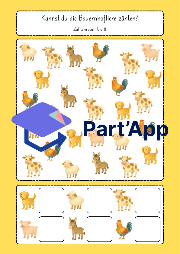 Cartes à compter les animaux de la ferme_8