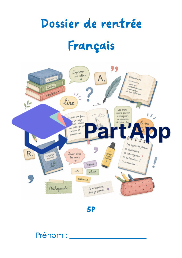 Dossier de rentrée_Français_5P_2