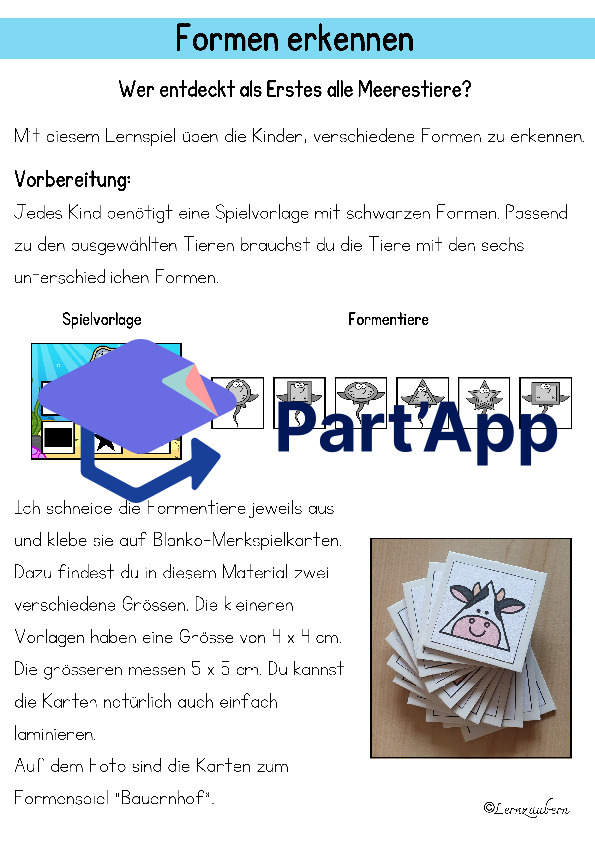 Formen erkennen: Spiel für den Kindergarten (Meer)_34