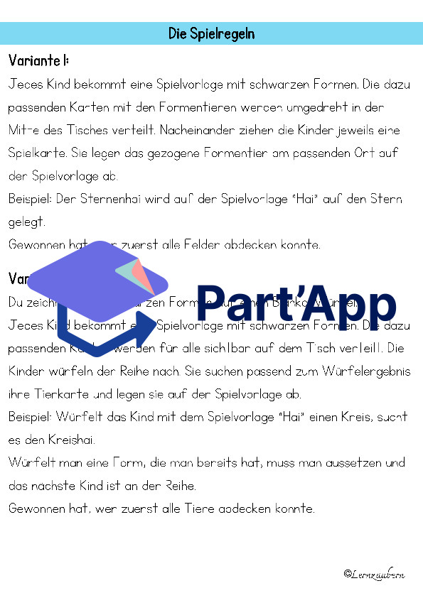 Formen erkennen: Spiel für den Kindergarten (Meer)_35