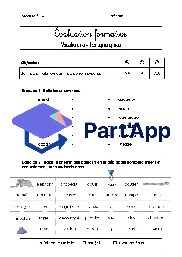 Evaluation formative 5P - Module 6_3