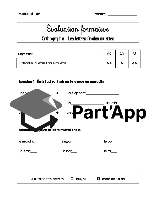 Evaluation formative 5P - Module 6_4