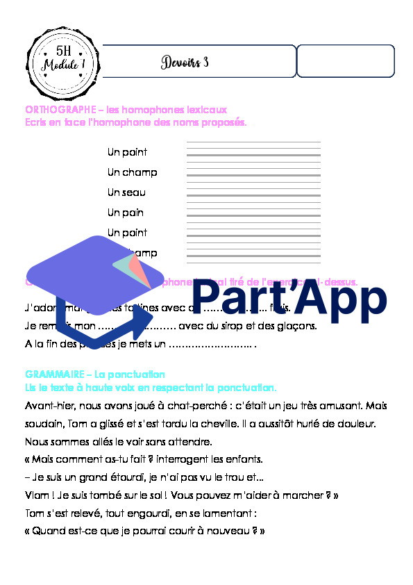 Fiches de devoirs - MER 5P - Module 7_6