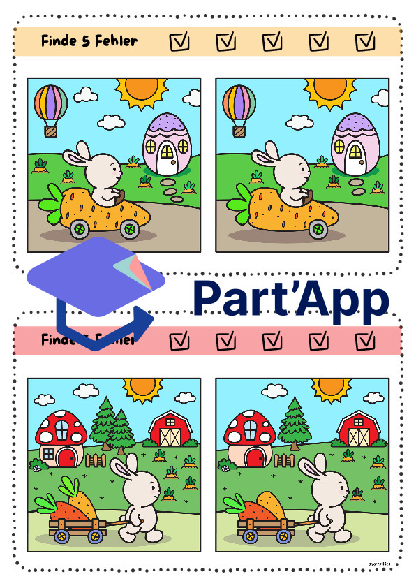 🌷 Trouvez les différences Printemps Pâques Période de récolte_8