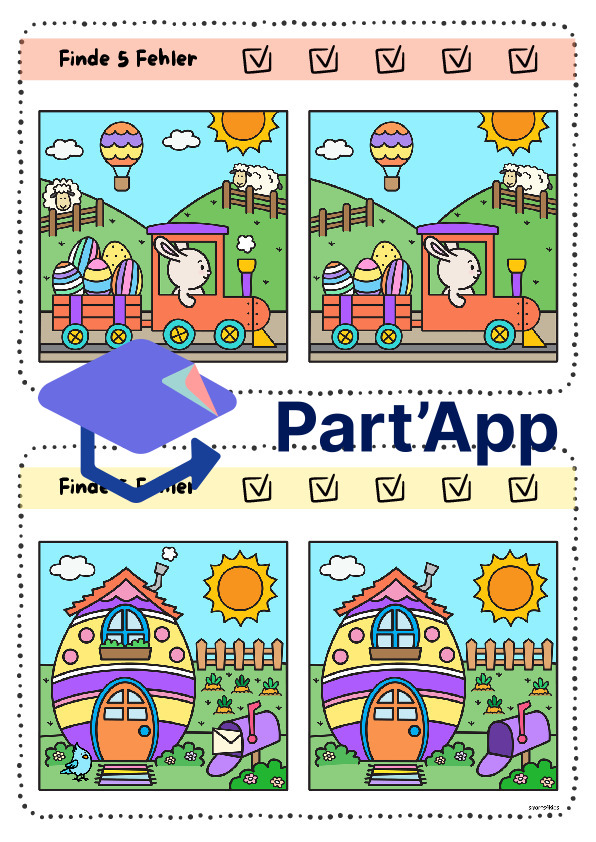 🌷 Trouvez les différences Printemps Pâques Période de récolte_9