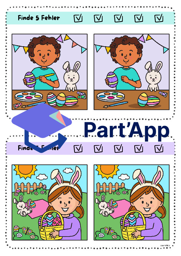 🌷 Trouvez les différences Printemps Pâques Période de récolte_10