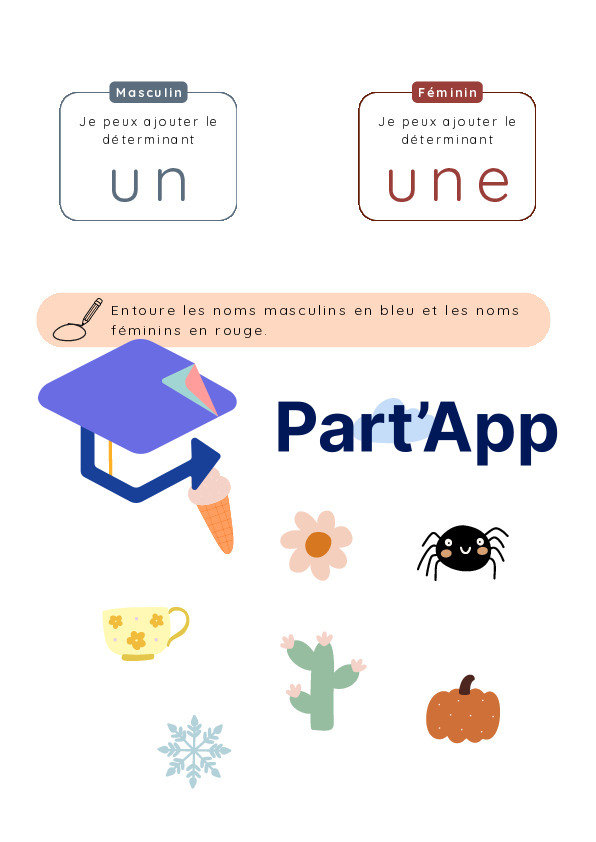 3P 4P - français - dossier - genre du nom_3