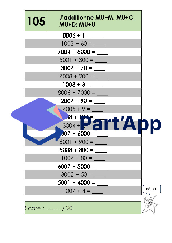 Rituels de calcul - 5-6P - Pack 6_11