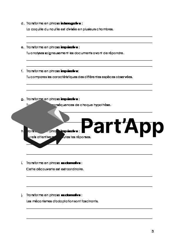 FRA - Module 1 - Grammaire - Les quatres types de phrases_4