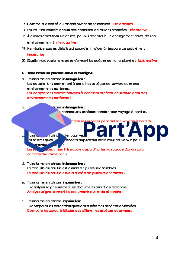 FRA - Module 1 - Grammaire - Les quatres types de phrases_7