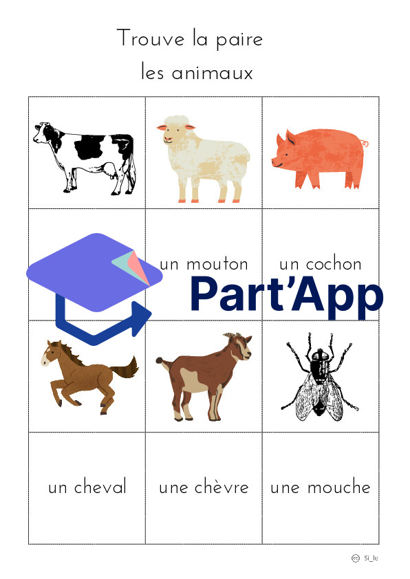 Trouve le couple thème animaux_5