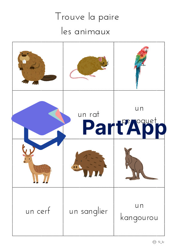 Trouve le couple thème animaux_9