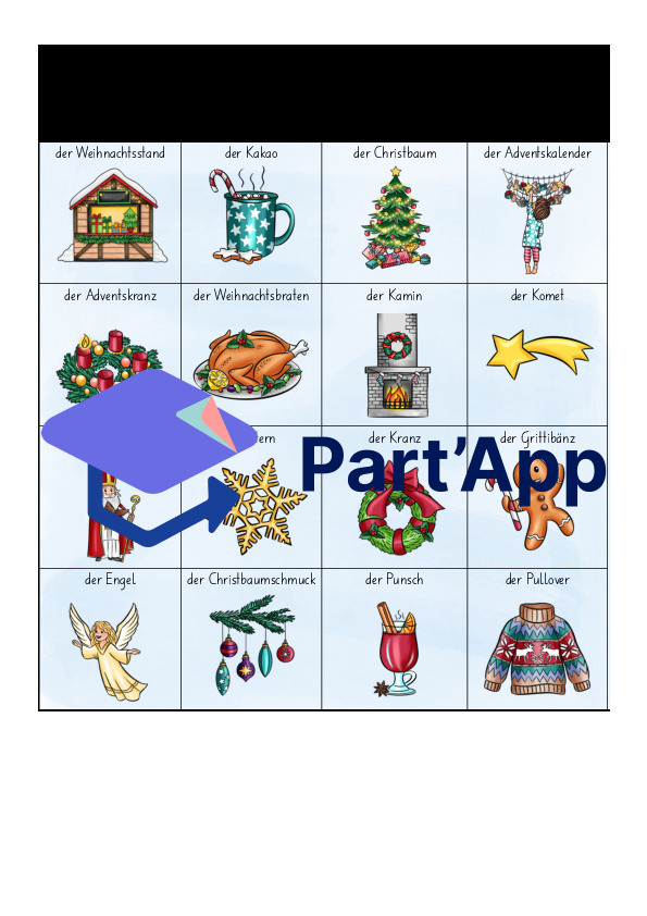 Weihnachten - Arbeitsblätter Akkusativ & Guck nicht über die Mauer_44
