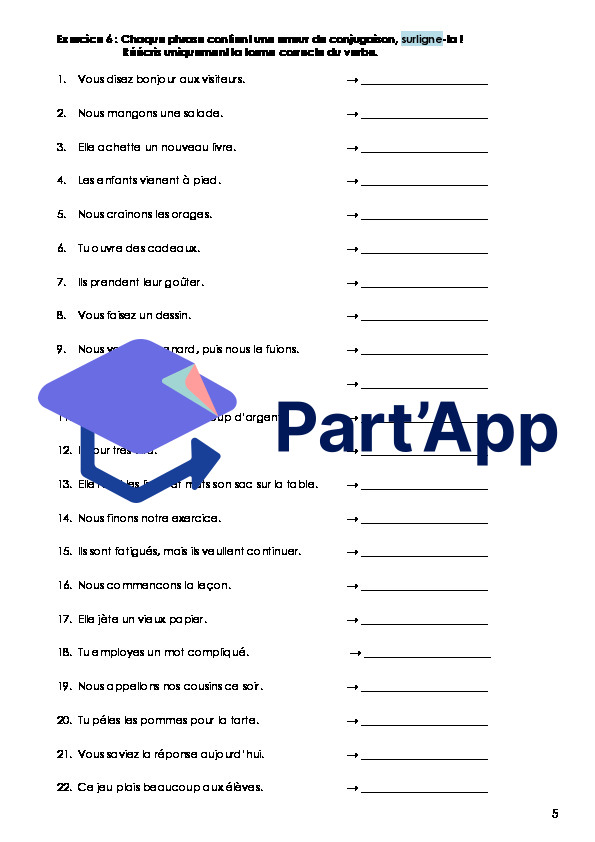 Français - 8e - Module 1 - Dossier indicatif présent (conjugaison)_6