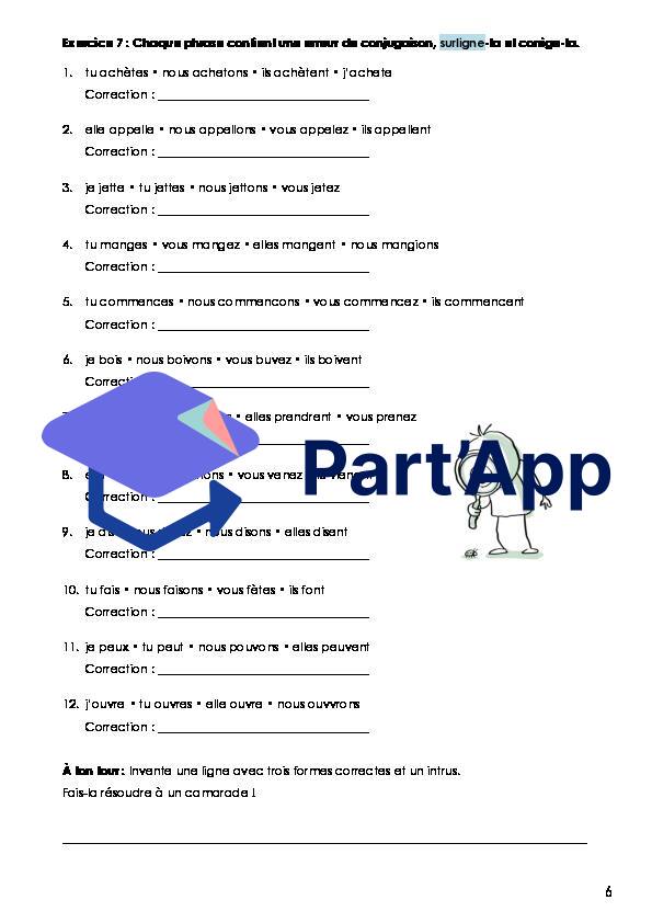 Français - 8e - Module 1 - Dossier indicatif présent (conjugaison)_7