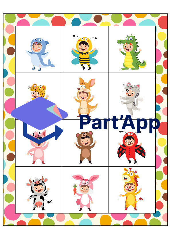 Le bingo des costumes des animaux_70