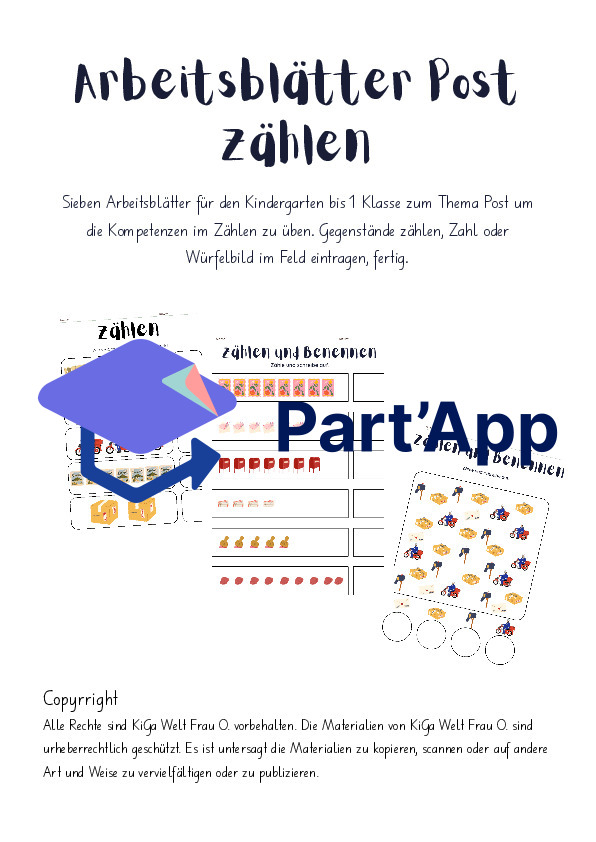 Zählen Arbeitsblätter Post_15