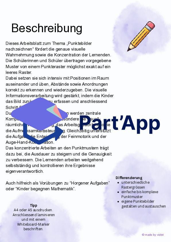 Punktebilder - Zeichne genau nach_3