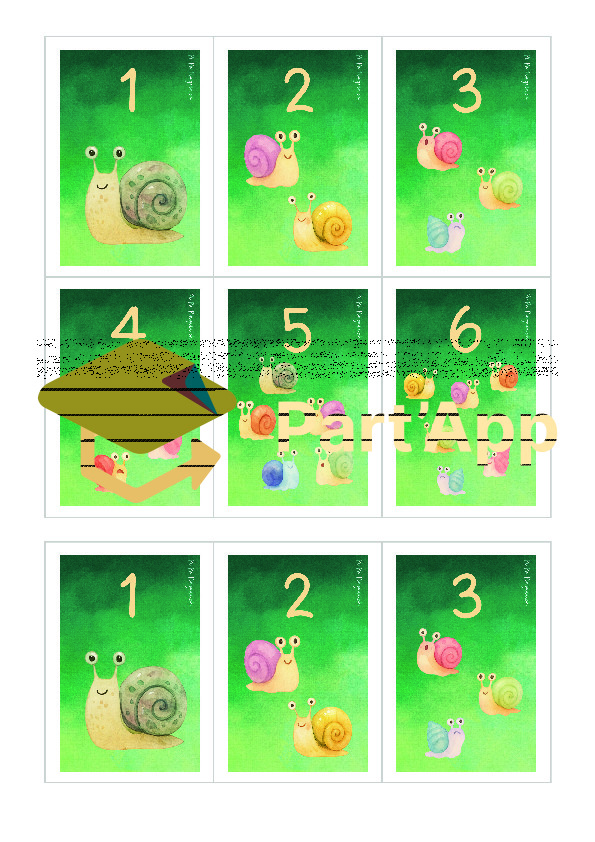 Jeu de l'escargot avec le hérisson - Apprendre les chiffres au jardin d'enfants_2