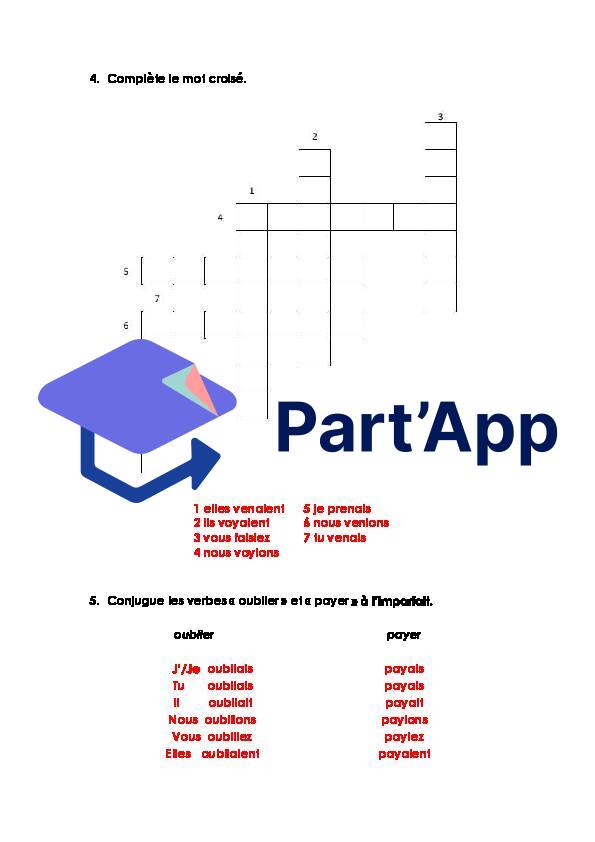 Français 7H-8H - Imparfait (fiche d'exercices 2 + corrigé)_5