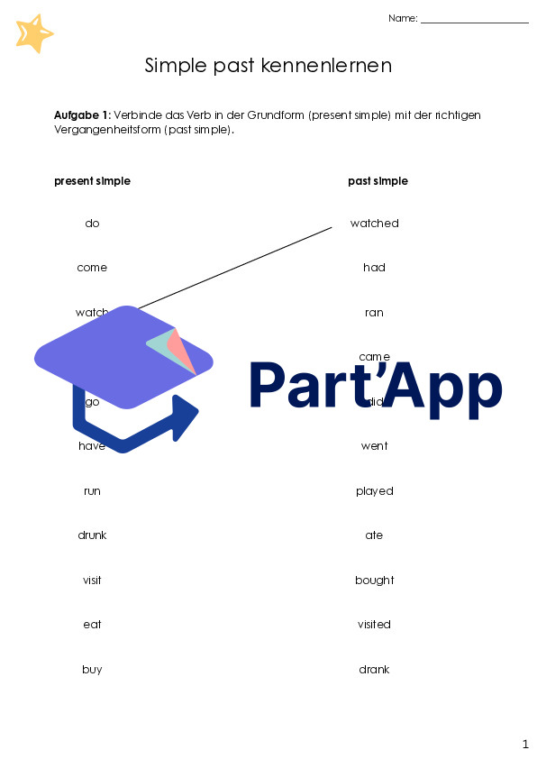 Past Simple 6 : fiches d'exercices A1 | Fiches d'exercices différenciées pour les classes de 5e et 6e_3