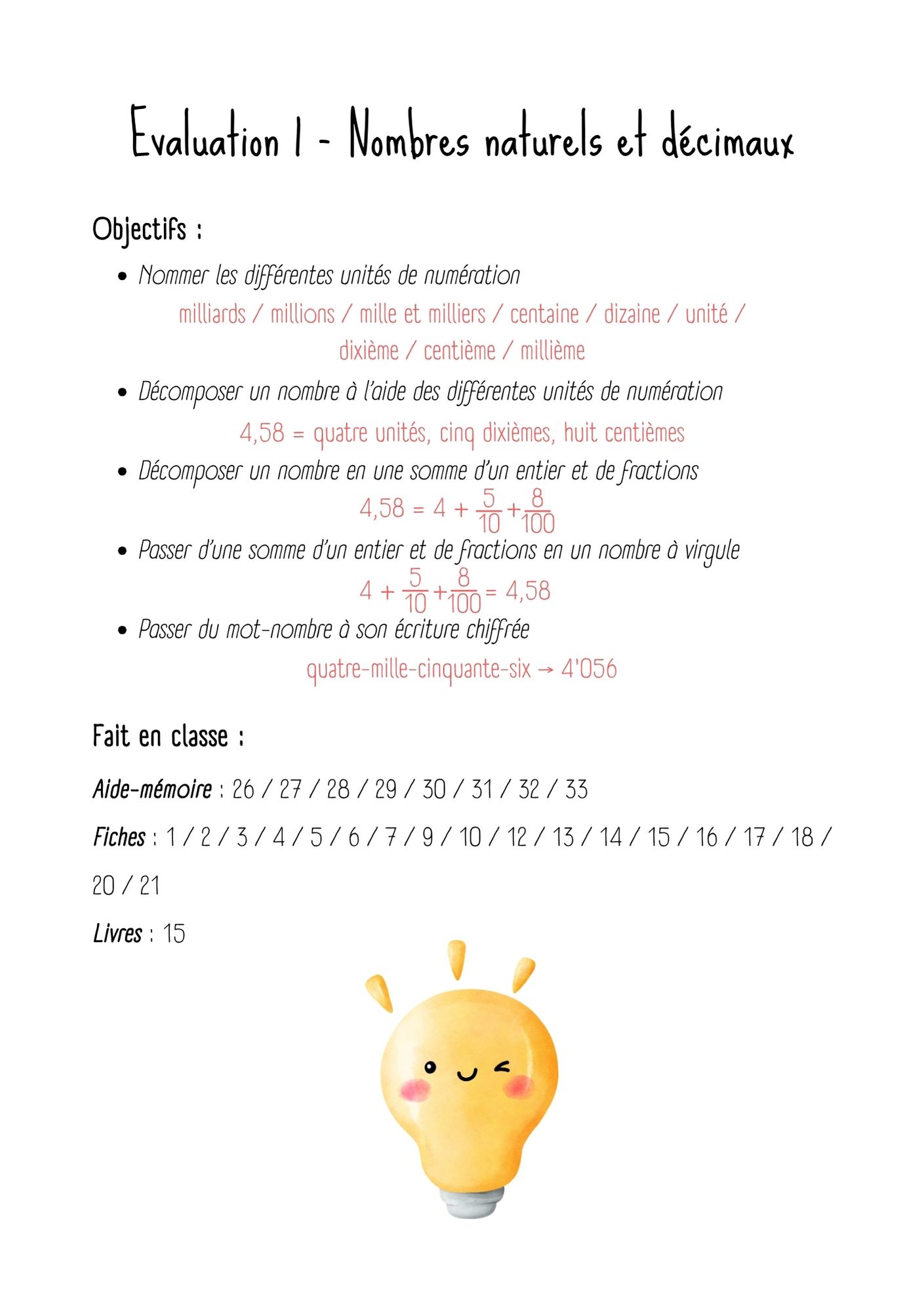 8H Nombres naturels et décimaux - Objectifs test 1_2
