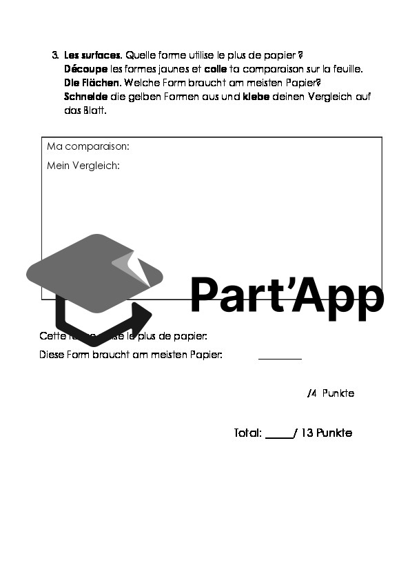 Evaluation: Die Formen, die Flächen und die Folgen Évaluation : les suites, les formes, les surfaces_3