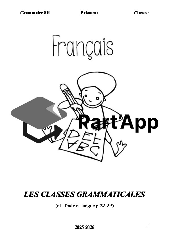 Classe grammaticale 8e_2