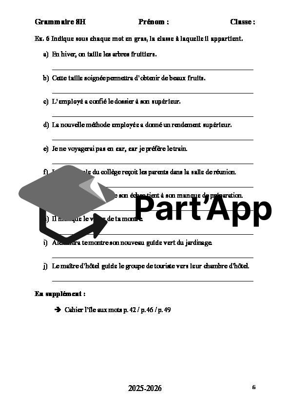 Classe grammaticale 8e_6