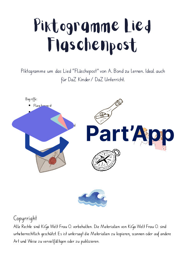Piktogramme Lied "Fläschepost"_13