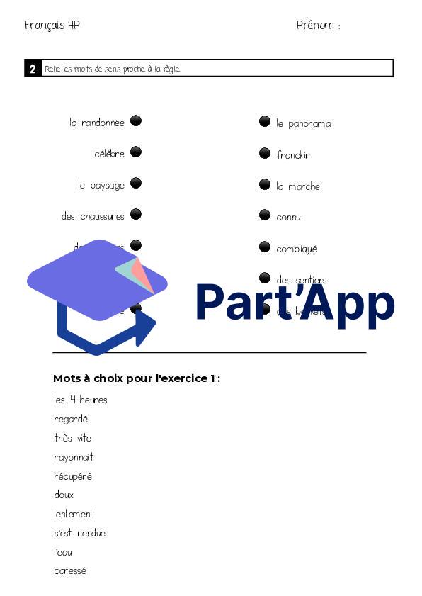 Evaluation 4P - Les mots de sens proche_3