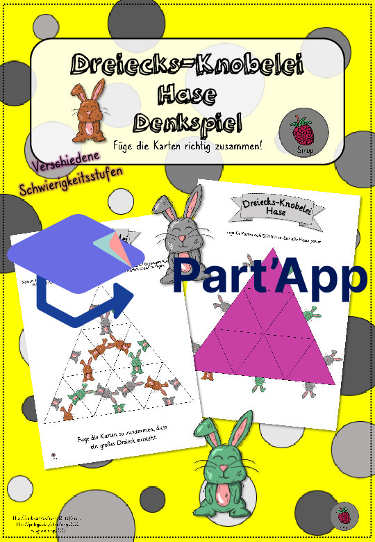 Dreiecks-Knobelei Hase (Denkspiel)_2
