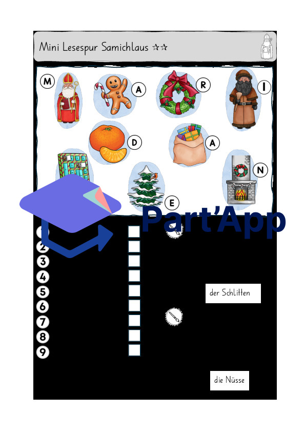 Mini Lesespur Samichlaus/Nikolaus_74
