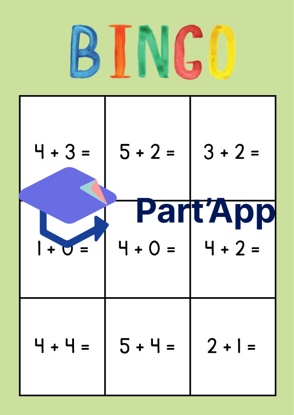 Bingo des additions jusqu'à 10_3