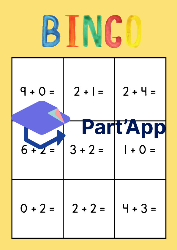 Bingo des additions jusqu'à 10_4