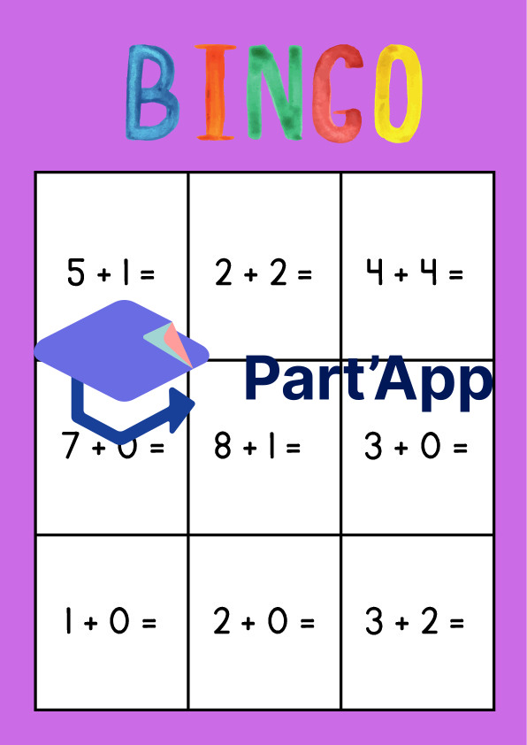 Bingo des additions jusqu'à 10_5