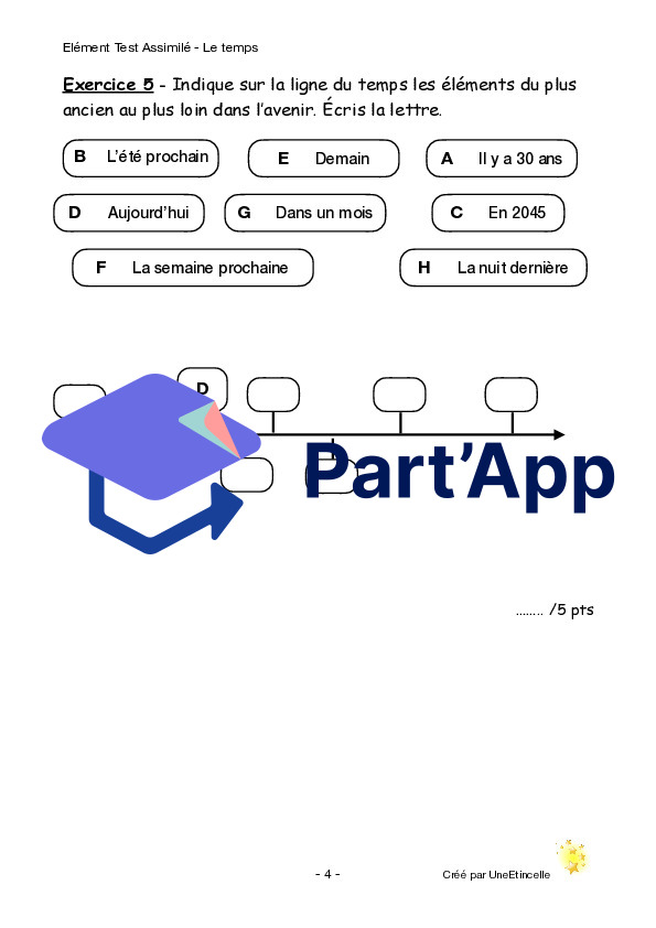 Evaluation -> ETA Repérage du temps qui passe dans une phrase 5H_27