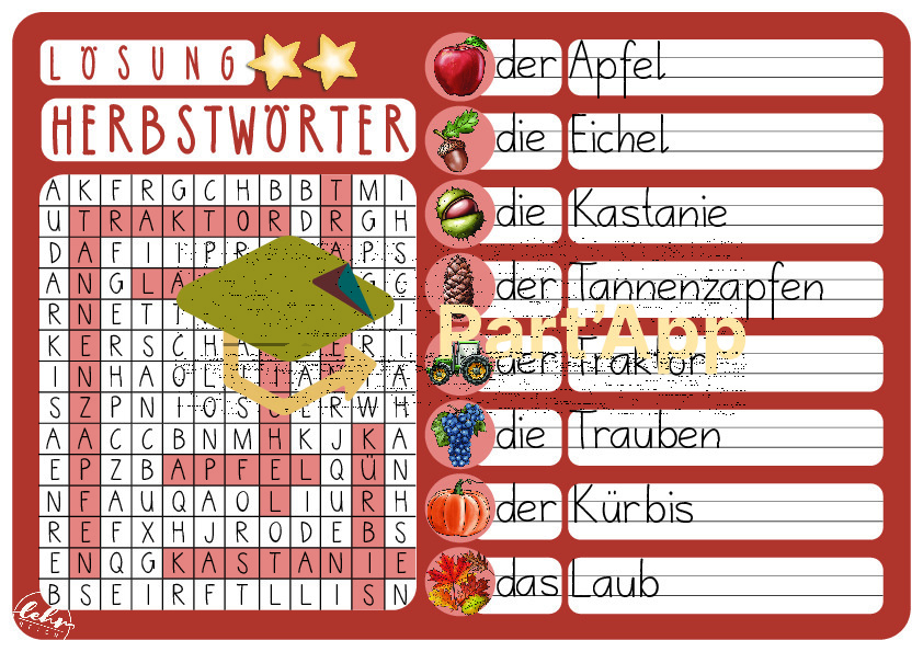 Herbstsuchsel - Wörter schreiben mit Wortsuchrätseln_11