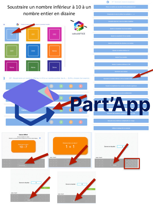 marche à suivre: soustraire avec l’application  calculatice_2