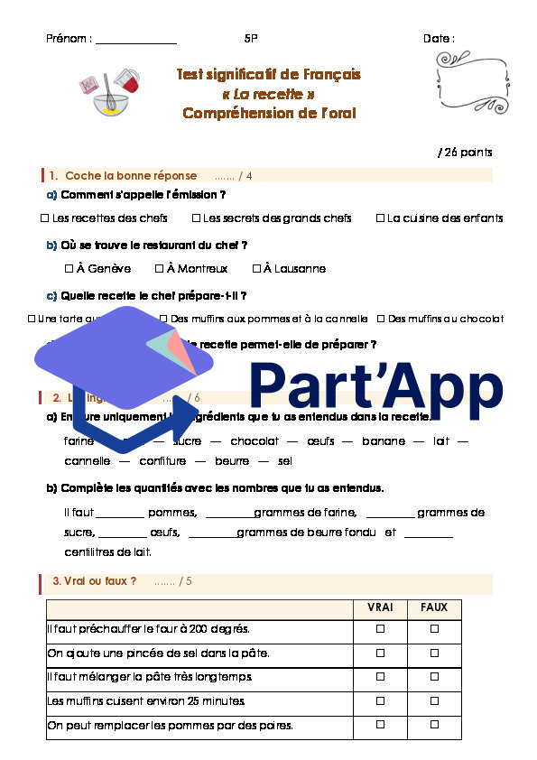 TS Compréhension de l'oral LA RECETTE_2