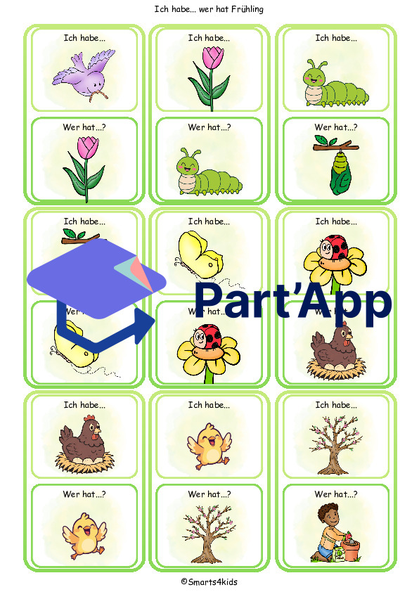 🌷 Printemps J'ai... Qui a... ? Vocabulaire pour les non-lecteurs (DaZ)_4