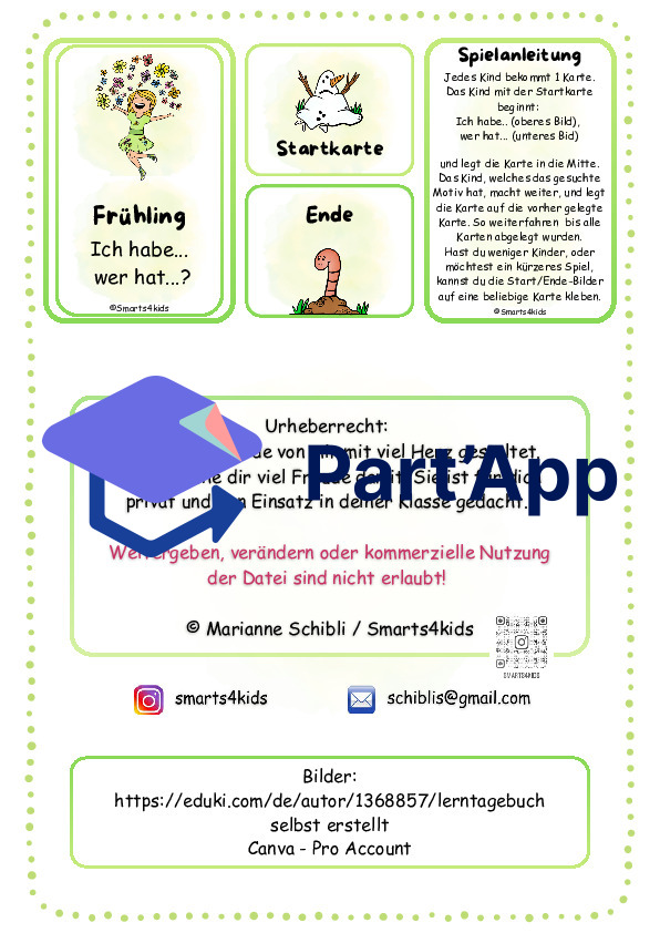 🌷 Printemps J'ai... Qui a... ? Vocabulaire pour les non-lecteurs (DaZ)_8