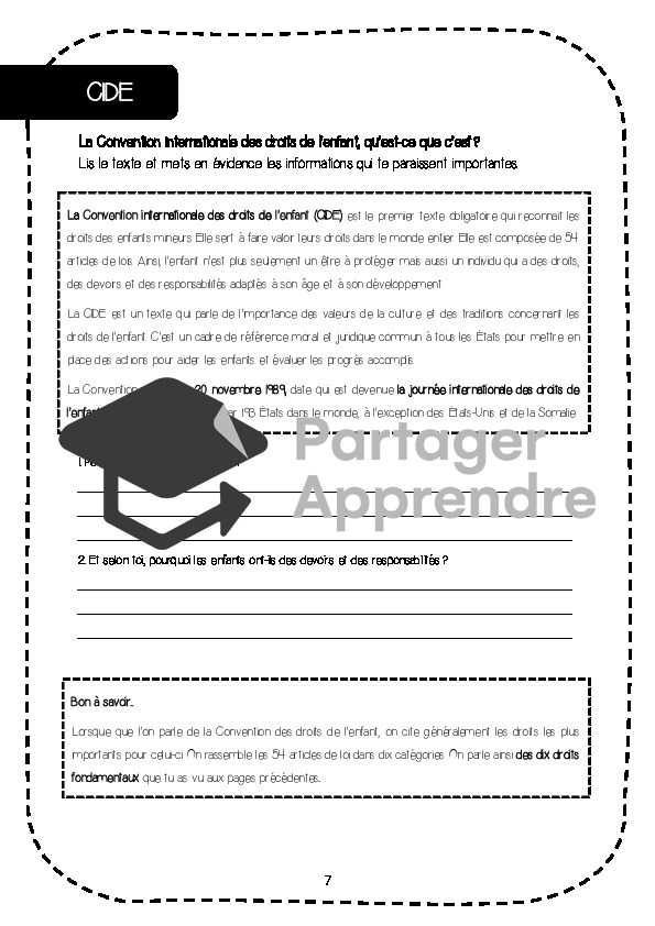 Dossier, les droits de l'enfant_9