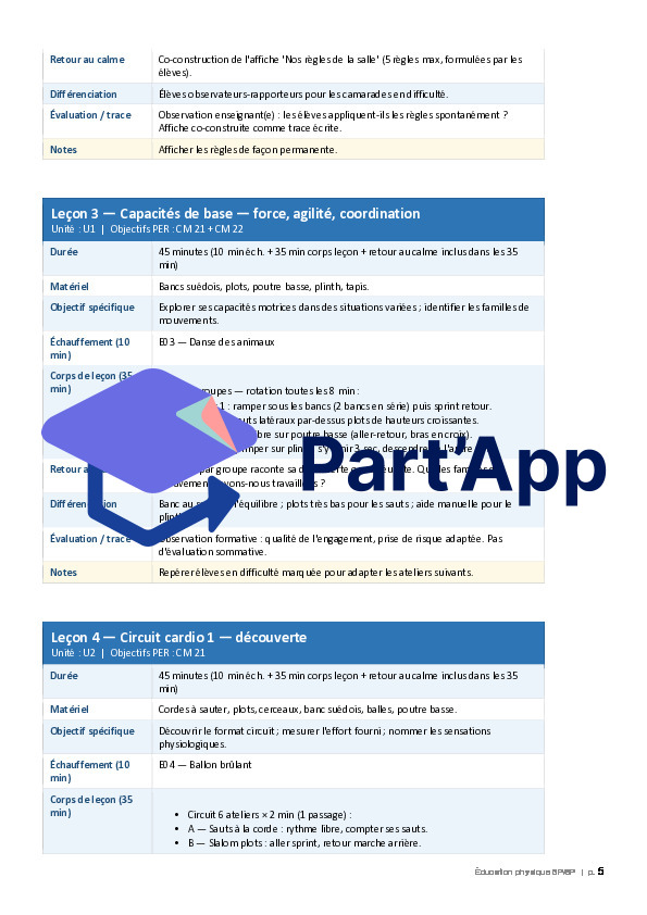 Planification annuelle complète — Éducation physique 5P/6P_6