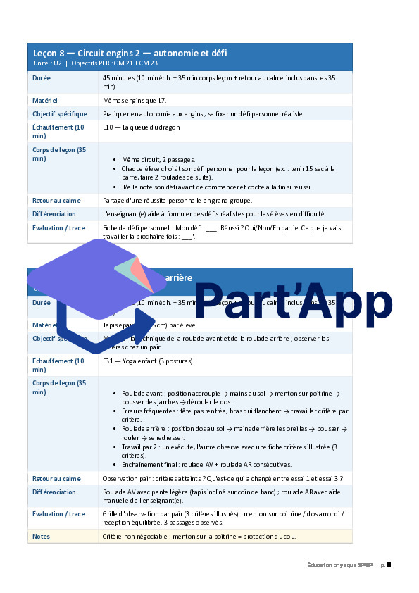 Planification annuelle complète — Éducation physique 5P/6P_9