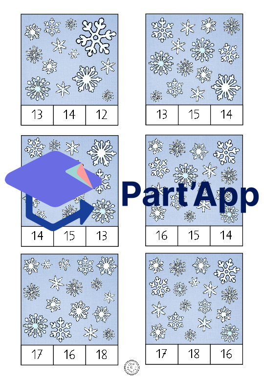 Cartes à compter les flocons de neige_6