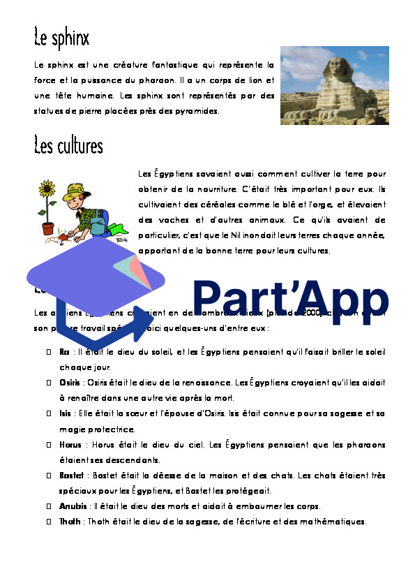 Les Égyptiens - Compréhension écrite (avec corrigé)_5