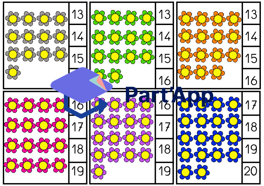 Cartes à compter (1 à 20) - printemps_4