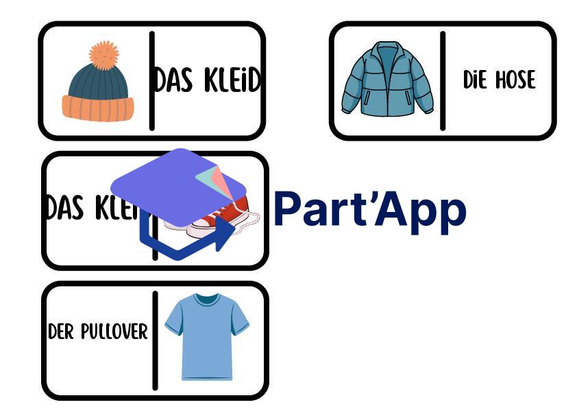 Domino allemand 8H : Vocabulaire des vêtements et articles (Kleider)_7