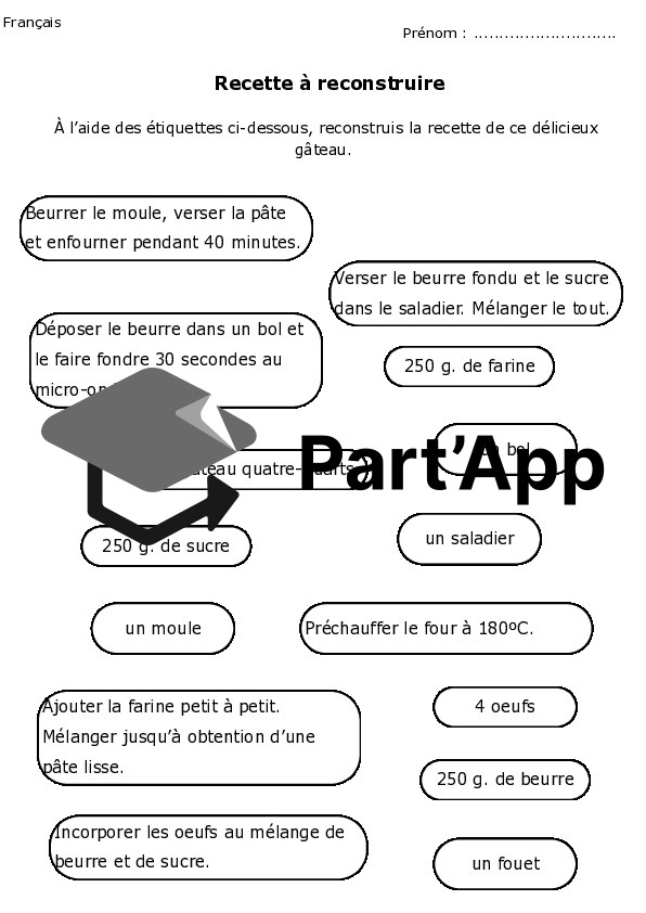 Recette à reconstruire – 3 niveaux_2